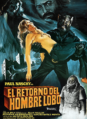 The Night Of The Werewolf Paul Naschy R0 DVD Spanish Werewolf Horror Uncut  BCI
